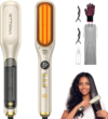 HITTIONA Steam Hair Straightener Brush