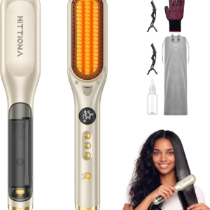 HITTIONA Steam Hair Straightener Brush