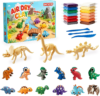 Air Dry Clay Dinosaur Kit for Kids, 12 Dino Skeleton Craft Set
