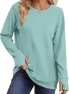 WIHOLL Crewneck Thumb Hole Sweatshirt