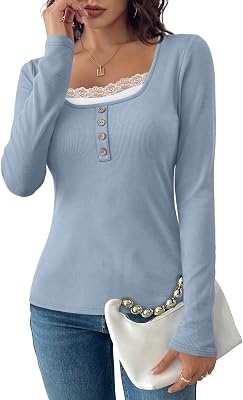 WIHOLL ong Sleeve Tops