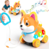 SHXYKZ Baby Toys for 6-12-18 Month, 3-in-1 Musical Puppy Toy, Crawling & Walking Toys for 1 Year Old Boy Girl Gifts, Birthday Gift, Bilingual Learning Educational Puppy for 7 8 9 10 Months