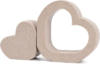 OKIIKOK Resin Heart Statue Set of 2