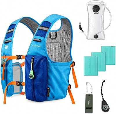 Cooling Vest with 3 Ice Packs and 2L Water Bladder