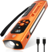 Rechargeable EDC Flashlight with Red Beam, Flat LED Flashlight with Magnetic Base and Clip, SOS&RGB Modes, Flameless Lighter, Pocket Size for Emergency, Camping, Hiking, Working