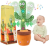Dancing Talking Cactus Baby Toy, Singing Mimicking Repeating Plush | Educational Interactive Toddler Toy, Repeat What You Say, Tummy Time Toys for Infant Boys Girls 1 Year Old