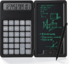 12-Digit Portable Calculator with Notepad Stylus, 6.5″ LCD Writing Tablet | Foldable Desktop Calculator with Stylus, Portable Professional Financial Notepad for School, Office & Business(Black)