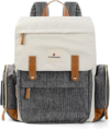 Ramhorn Diaper Bag Multifunction Travel Backpacks for Mom with Insulated Pockets and Laptop Compartment, grey