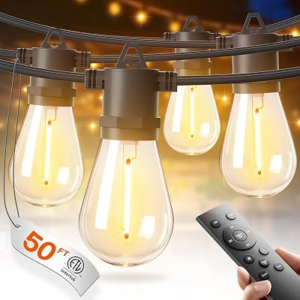 ADDLON 50FT LED Outdoor String Lights