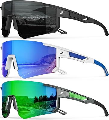 QALLY Polarized Sports Sunglasses