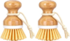 SETSAIL Bamboo Dish Scrub Brush 2 Pack