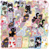200pcs Funny Cat Stickers for Teens Adults,Water Bottles Sticker Gifts Games Activity Party Favors Supplies for Boys and Girls,Waterproof Cool Accesory for Laptop,Scrapbooking Decals