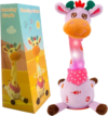 Emoin Talking Giraffe Baby Toy, Dancing Giraffe Plush Toy Musical Giraffe Mimicking Toy,Talking Repeat Singing 10 Pcs Songs Repeating What You Say Sing+Dancing+Recording+LED (Adjustable Volume)