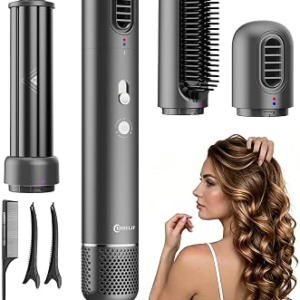 Air Styler Wrap Multi-Styler Dual Direction Air Curler for Left & Right Curls Lightweight 110K RPM 800M Ionic 3-in-1 Hair Styling Tool for Curling, Straightening & Volumizing Travel Home