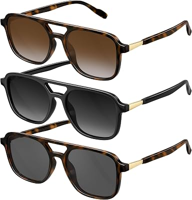 KONQKIN Sunglasses 3 Pack