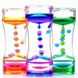 Liquid Motion Bubbler – Fidget Tubes for Stress Relief – Calming Visual Play for School, Home, Office, Holoday Stocking Stuffer – Calming Sensory Toys for Kids with Autism or Special Needs