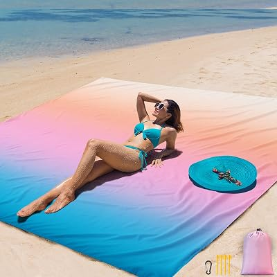 AISPARKY Beach Blanket Waterproof Sandproof