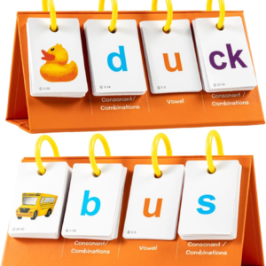 Alened Phonics Flash Cards for Kids 3-8, Sight Words Flash Cards for Kindergarten 1st 2nd 3rd Grade, CVC CVCC CCVC Word Builder, Homeschool & Classroom Phonics Learning Supplies