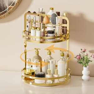 SEENWUUN 360° Rotating Makeup Perfume and Bathroom Organizer