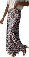 PRINBARA Satin Maxi Skirts