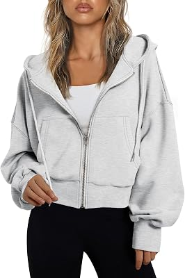 Trendy Queen Womens Zip Up Hoodies