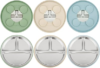PandaEar 3 Pack Stainless Steel Baby Suction Plates, Divided Toddler Plate for Baby Led Weaning Supplies, Non-Slip Toddler Baby Feeding Set Dishwasher Safe (Blue/Green/Brown)