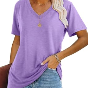 WIHOLL V Neck T Shirts