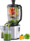 Cold Press Juicer 2026 Upgrade 6.5″ Wide Feed Chute Masticating Juicer | 2.95L Large Capacity Slow Juicer for Whole Fruits & Vegetables, High Juice Yield, Easy Clean, BPA Free for Family