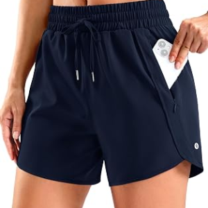 SANTINY Womens 5” Running Shorts