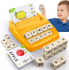 DEGIDEGI Educational Toys for Kids Ages 3-8, Matching Letter Spelling Game ABC Math Learning, Xmas Birthday Party Gifts for 3 4 5 6 7 8 Year Olds Boys and Girls Yellow