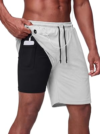 CRASTIMO Men’s 2 In 1 Running Shorts