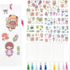 150 PCS DIY Bookmark Making Kit, 50 Blank Paper Bookmarks with 50 Tassels & 50 PET Stickers, 5.5×2 Inch Bulk Craft Supplies for Book Lovers, Classroom Projects, Gifts for Teachers & Students