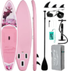 FEATH-R-LITE Inflatable Ultra-Light 11’/10’6”Stand Up Paddle Board for All Skill Levels with Premium SUP Paddleboard Accessories,Non-Slip Comfort Deck for Youth & Adults