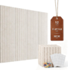 Felt Bulletin Board for Wall Decor 48″ * 36”, 12 Pack Bulletin Cork Board for Classroom, Office Decor, Home, Pin Boards Tiles Alternative with 60 Adhesive Tabs & 50 Pushpins (Light Camel) – FURRELOR