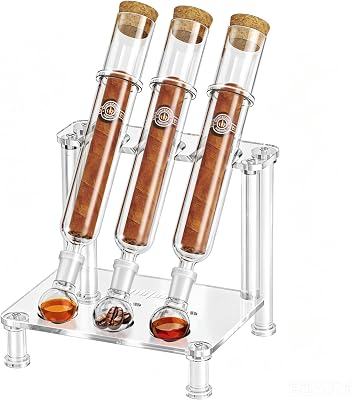 LIHTUN Cigar Flavoring Humidor Case for 3 Cigars