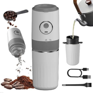 CMILODI Portable Electric Coffee Grinder and Brewing Kit