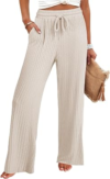 ANRABESS Ribbed Knit Pajama Pants