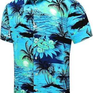 SHELUCKI Hawaiian Shirt for Men