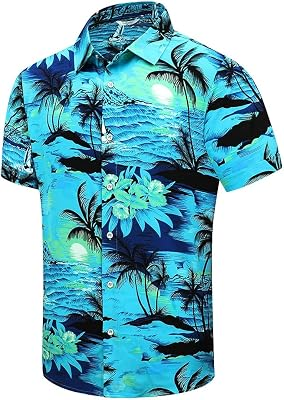 SHELUCKI Hawaiian Shirt for Men