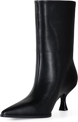 LACIKOSZ Womens Kitten Heel Boots