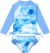 KDWDVBN Girls Rash Guard Swimsuit Set