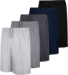QWE 5 Pack Boys Athletic Shorts