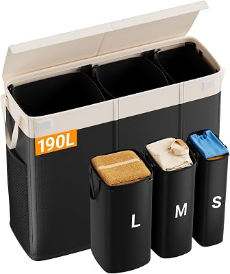 FURICHER 190L Laundry Hamper with Lid