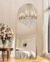 58″x19″Floor Mirror Full Length,Arched Full Length Mirror with Stand,Full Body Mirror,Hanging or Large Leaning for Bedroom Living Room Gold