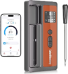 Wireless Meat Thermometer: 500FT Bluetooth Smart Meat Thermometer for Cooking and Grilling, CaloriMastery Digital Food Thermometer with Ultra-Thin Probe for Oven Safe, Kitchen, Smoker, BBQ