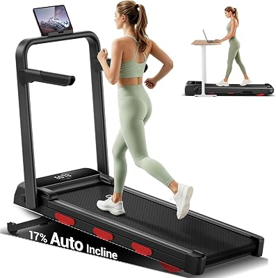 AUDAXFIT 17% Walking Pad with Auto Incline