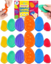 Fidget Toys Sensory Stone for Kids: 18 Pack Bulk Textured Worry Stone for Autism Calming – Quiet Fidgets for Classroom Students Prizes – Small Goodie Bags for Back to School Supplies Gifts