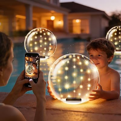 BITIWEND Solar Floating Pool Lights