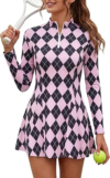 FISOEW Womens Tennis Golf Mini Dresses