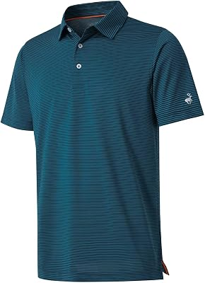 MICHEL ROUEN Mens Performance Golf Polo